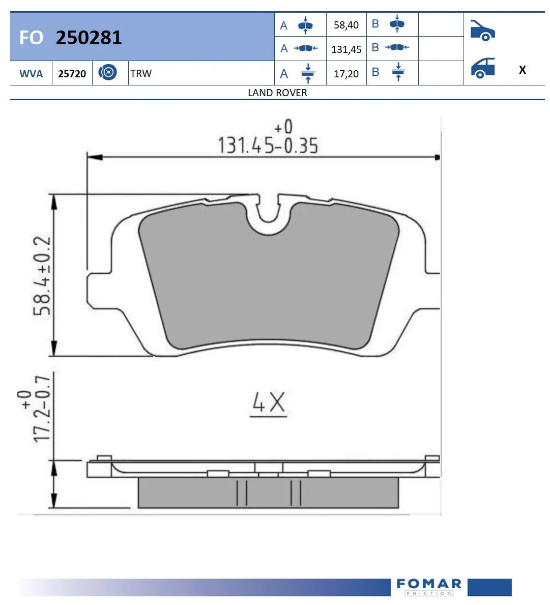 Brake Pad Set, disc brake
